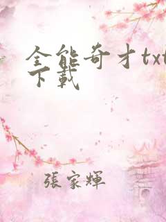 全能奇才txt下载