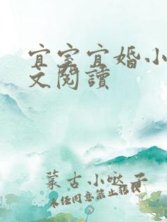 宜室宜婚小说全文阅读