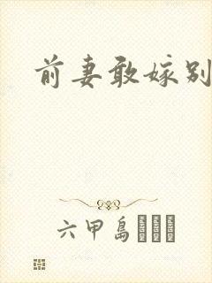 前妻敢嫁别人