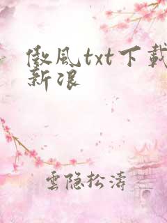 傲风txt下载新浪