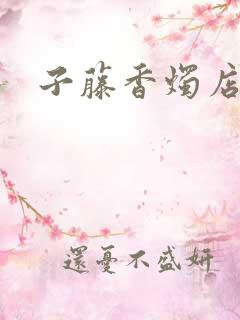 子藤香烛店手札