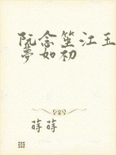 阮念笙江玉楼回梦如初