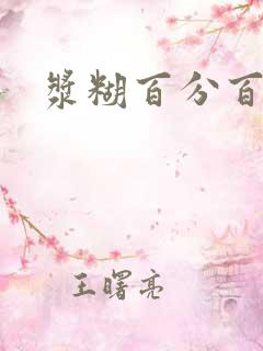 浆糊百分百全文