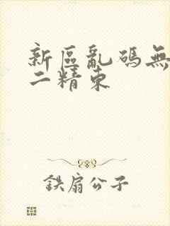 新区乱码无人区二精东