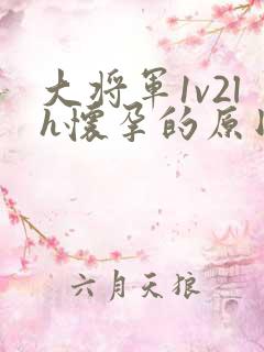 大将军1v2lh怀孕的原因