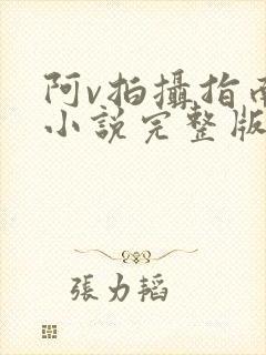 阿v拍摄指南说小说完整版