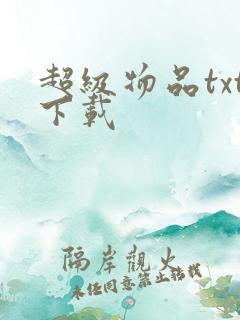 超级物品txt下载