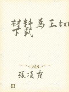 材料为王txt下载