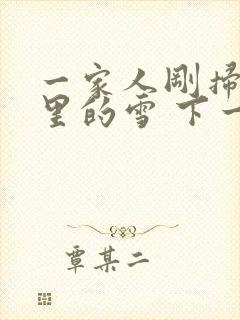 一家人刚扫完院里的雪 下一秒白干