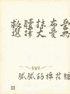 救赎抹布受的我选择大爱无疆