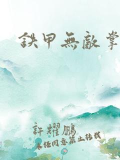 铁甲无敌掌门人