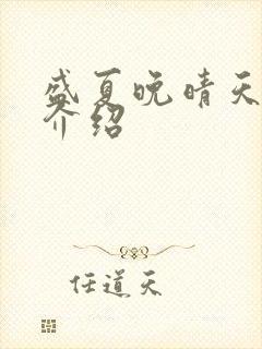 盛夏晚晴天剧情介绍