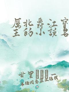 厉北爵江宝宝男主的小说名字