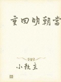 重回明朝当皇帝