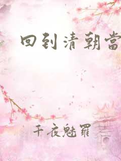 回到清朝当总统