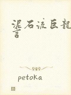 泥石流巨龙系谣言