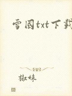 雪国txt下载