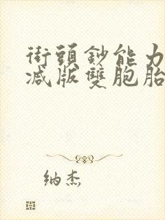 街头钞能力无删减版双胞胎