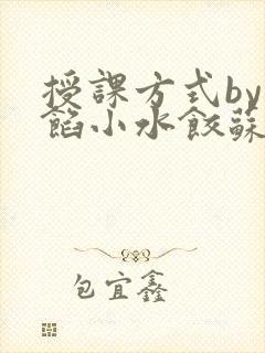 授课方式by肉馅小水饺苏岩