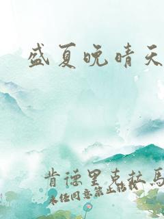 盛夏晚晴天结局