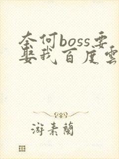 奈何boss要娶我百度云