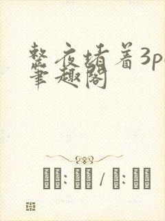 整夜堵着3pH笔趣阁