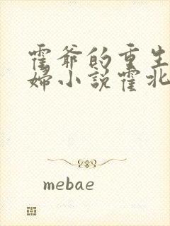 霍爷的重生小媳妇小说霍北江