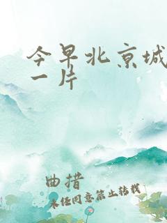 今早北京城哭声一片