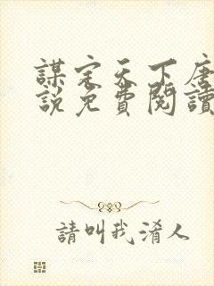 谋定天下唐诚小说免费阅读