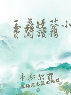 王磊晓芬小说免费阅读杨