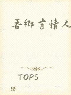 吾乡有情人小说