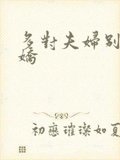 多对夫妇别墅群娇