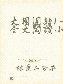 大团圆结1一6全文阅读小说