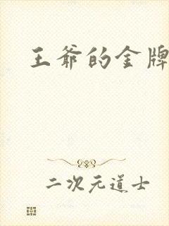 王爷的金牌暗卫