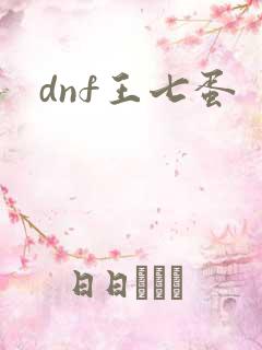 dnf王七蛋
