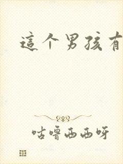 这个男孩有点野