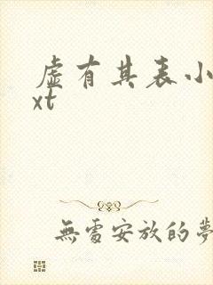 虚有其表小说txt