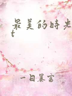 最美的时光txt