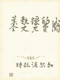 叶教授的小黏糖全文免费阅读