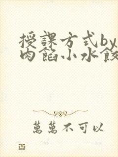 授课方式by 肉馅小水饺