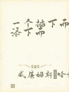 一个插下面一个添下面