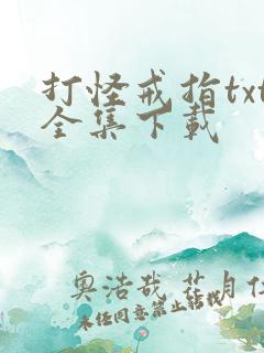 打怪戒指txt全集下载