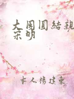 大团圆结亲情会宋明