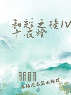 和离之后1V1十夜灯