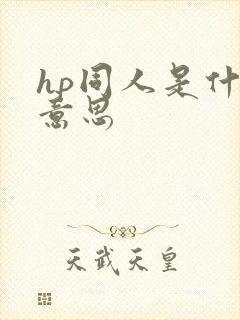 hp同人是什么意思