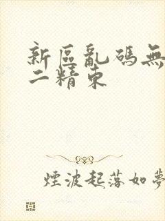 新区乱码无人区二精东