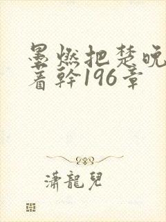 墨燃把楚晚宁按着干196章