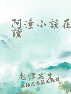 阿潼小说在线阅读