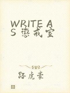 WRITE AS 惩戒室
