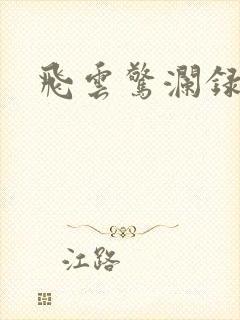 飞云惊澜录